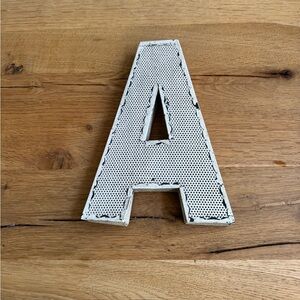 White Decorative Letter A